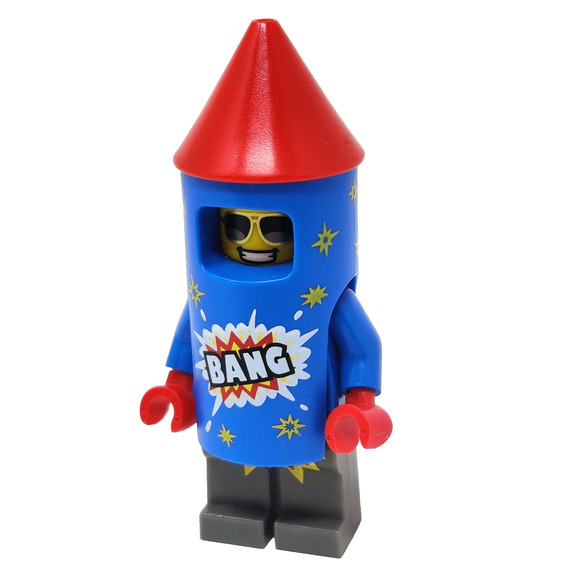 LEGO Series 18 Collectible Minifigures 71021 Firework Guy Minifig Party Pants - Picture 1 of 9